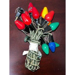 Vintage Christmas Lights Light String Strand C7 NOMA Set #20
